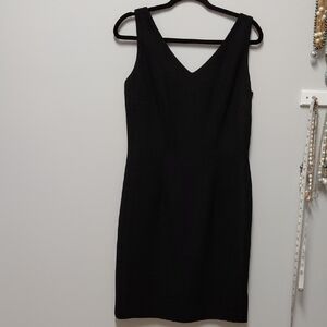 Maggy London Classic Black Midi Dress, Size 8